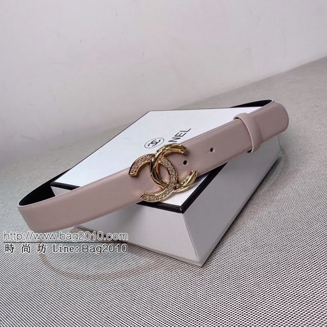 Chanel女士皮帶 香奈兒雙C時尚腰帶  jjp1897